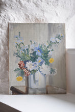 Load image into Gallery viewer, Oil on Board Still Life Flowers 