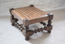 Load image into Gallery viewer, oak low foot stool