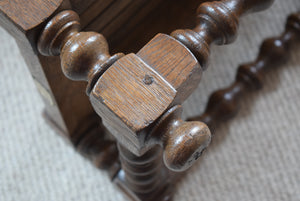 oak low foot stool