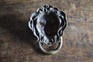 Bronze Lion Mask Door Knocker 