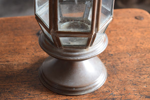 Copper and Glass Hexagon Lantern