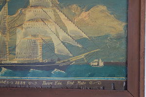 Oil Painting Topsail Schooner