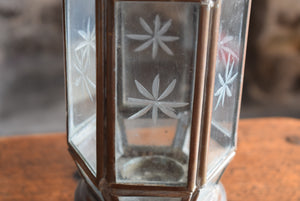 Copper and Glass Hexagon Lantern