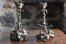 Load image into Gallery viewer, William IV Brass Candlesticks 