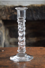Load image into Gallery viewer, Glass Barley Twist Candlesticks