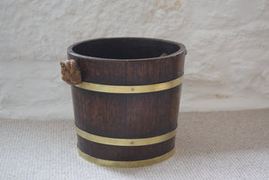 Coopered Bucket with Rope Handle