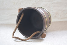 Load image into Gallery viewer, Coopered Bucket with Rope Handle