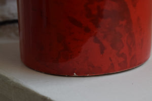 Red Ceramic Table Lamp