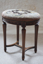 Load image into Gallery viewer, Victorian Upholstered Stool