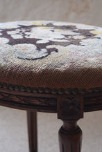 Load image into Gallery viewer, Victorian Upholstered Stool
