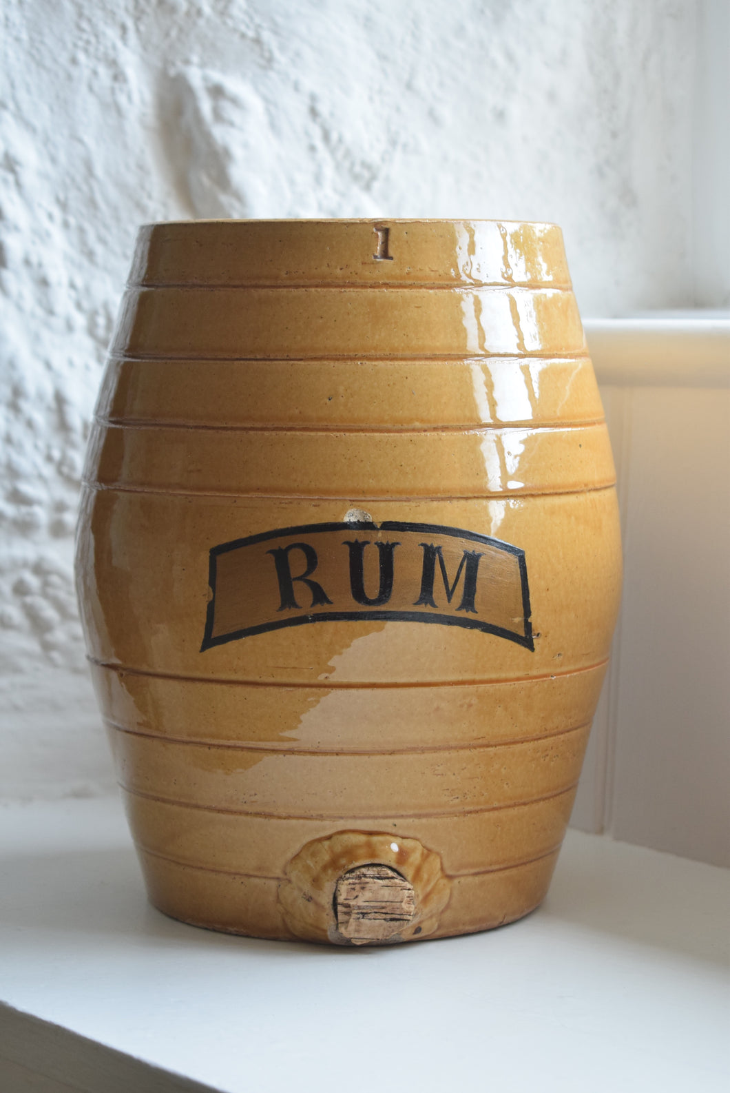  Stoneware Rum Barrel