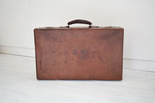 Load image into Gallery viewer, Vintage Leather Suitcase