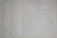 Load image into Gallery viewer, Crayon Line Drawing on Paper by Dora Holzhandler