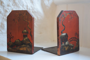 19th Century Chinoiserie Bookends