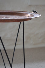 Load image into Gallery viewer, Mid Century Copper Tray Table