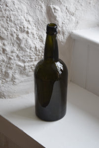  Early 19th Century Glass Wine Bottle