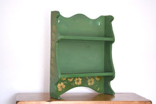 Load image into Gallery viewer, Vintage Floral Painted Wall Hanging Shelf