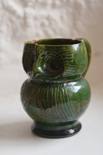 Load image into Gallery viewer, Small Farnham Pottery Green Glaze Owl Jug