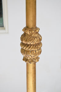 Tall Antique Italianate Gold painted Torchere ornately carved