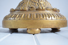 Load image into Gallery viewer, Tall Antique Italianate Gold painted Torchere ornately carved