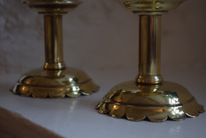 brass ecclesiastical style candlesticks