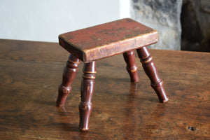 miniature wooden stool