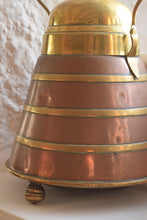 Load image into Gallery viewer, Dutch Copper &amp; Brass Banded Doofpot