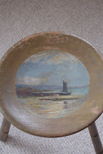 Load image into Gallery viewer, Hand Painted Wooden Stool St Michael&#39;s Mount 