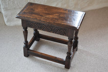 Load image into Gallery viewer, Antique 18th Century Oak Joint Stool