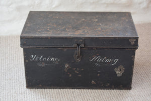 Antique Metal Deed Box