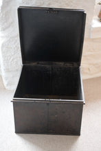 Load image into Gallery viewer, Vintage Black Metal Deed Box