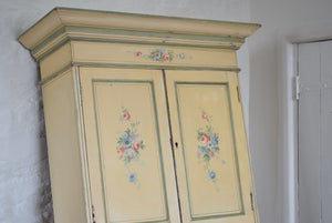 painted wooden wall cupboard