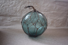 Load image into Gallery viewer, Vintage Japanese Glass Fishing Float With Netting