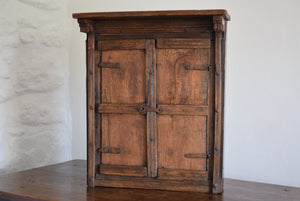 rustic wooden cupboard