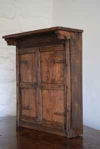rustic wooden cupboard
