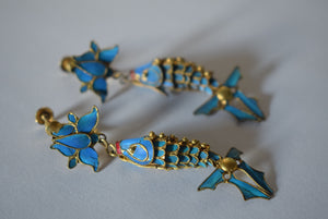 Chinese Tian-tsui Fish Earrings