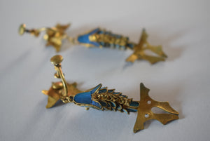 Chinese Tian-tsui Fish Earrings