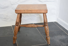 Load image into Gallery viewer, small oak stool