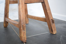 Load image into Gallery viewer, rustic wooden stool