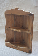 Load image into Gallery viewer, Antique Solid Pine Corner Shelves