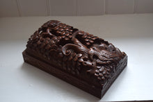 Load image into Gallery viewer, Carved Hardwood Box with Sliding Lid 