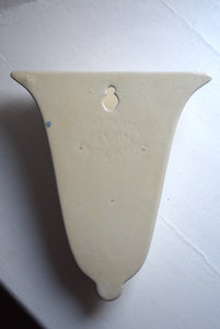 Dartmouth Pottery Devon Cream Ceramic Wall Pocket 