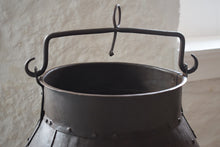 Load image into Gallery viewer, Antique Riveted Steel Cauldron