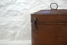 Load image into Gallery viewer, Extra Large Antique Victorian Metal Hat Box