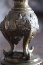 Load image into Gallery viewer, Meiji Period Brass Japanese Pricket Altar Stick