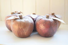 Load image into Gallery viewer, faux apples decorated with leaves 