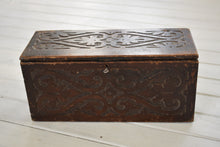 Load image into Gallery viewer, Antique Miniature Oak Coffer