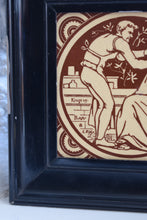 Load image into Gallery viewer, Antique Minton Tile In Frame 