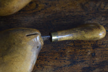 Load image into Gallery viewer, Antique victorian Wooden Shoe Stretchers With Hinged Handles