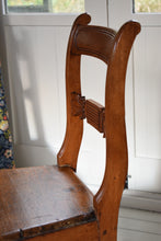 Load image into Gallery viewer, Antique pair of pitch pine chairs